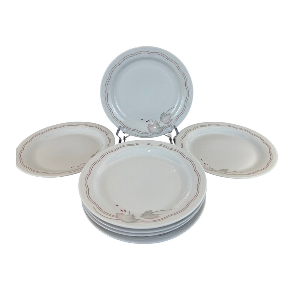 VTG Set of SEVEN Arzberg Germany Swingline Liberty 6‎ 3/8" Dessert Plates